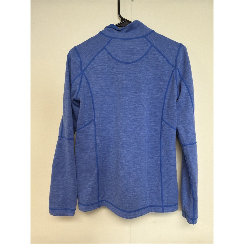 Tommy Bahama Quarter Zip Reversible Pullover Women's Top Blue Sweatshirt Sz S/M